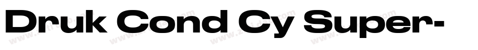 Druk Cond Cy Super字体转换